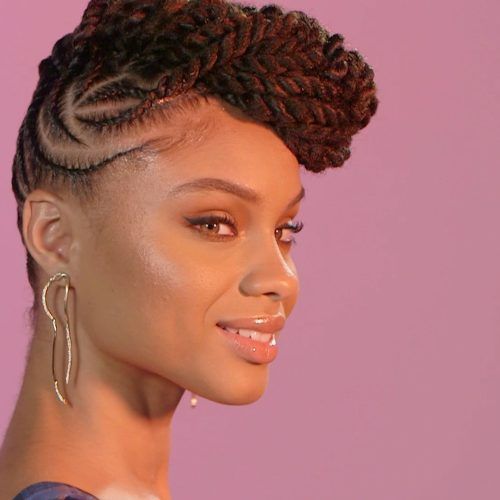 Twisted Faux Hawk Updo Hairstyles (Photo 14 of 20)