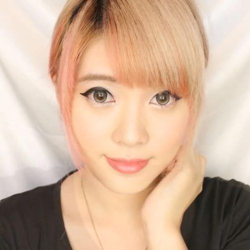 Eye-Covering Bangs Asian Hairstyles (Photo 17 of 20)