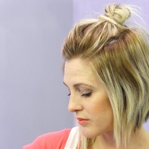 Messy Blonde Ponytails With Faux Pompadour (Photo 13 of 20)