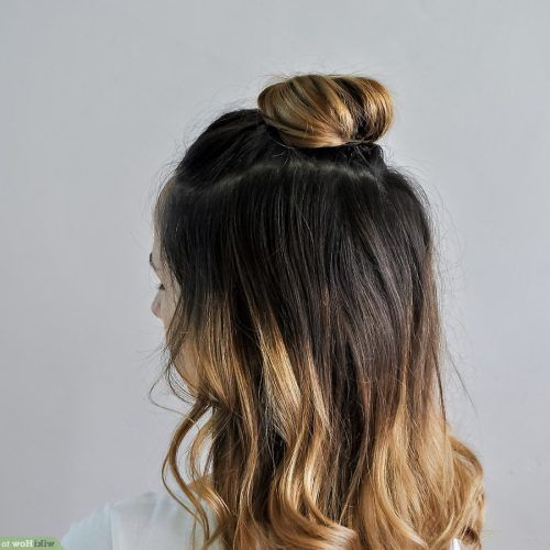 Half-Up Hairstyles With Top Knots (Photo 4 of 20)