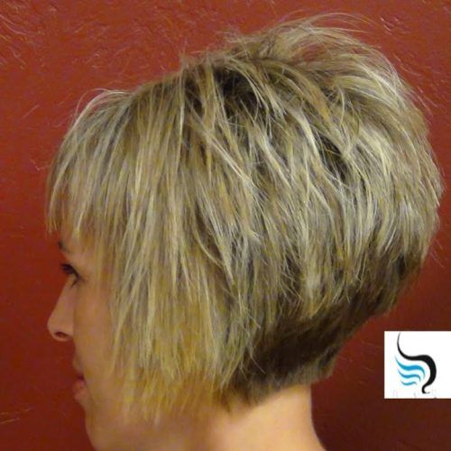 Very Short Stacked Bob Hairstyles With Messy Finish (Photo 8 of 20)