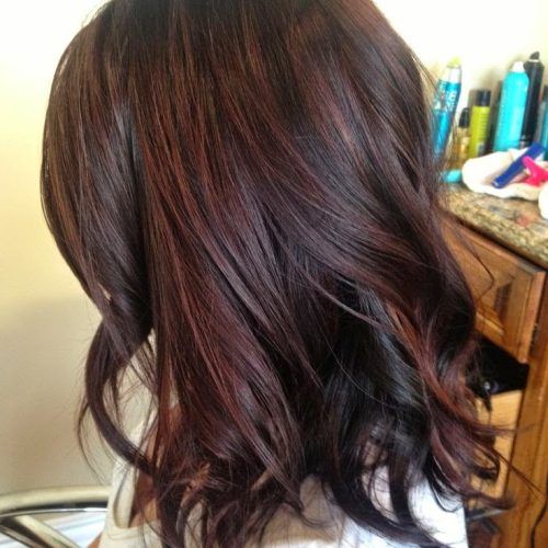 Natural Brown Hairstyles With Barely-There Red Highlights (Photo 6 of 20)