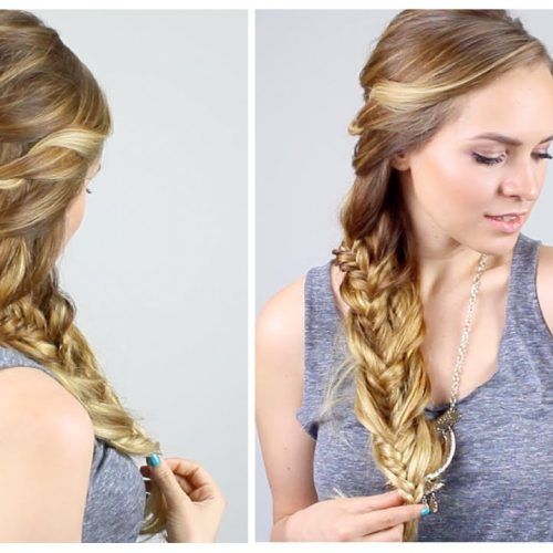 Mermaid Braid Hairstyles With A Fishtail (Photo 1 of 20)