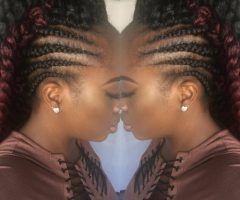 15 Best Collection of Invisible Cornrows Hairstyles