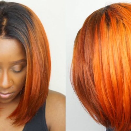 Burnt Orange Bob Hairstyles With Highlights (Photo 15 of 20)