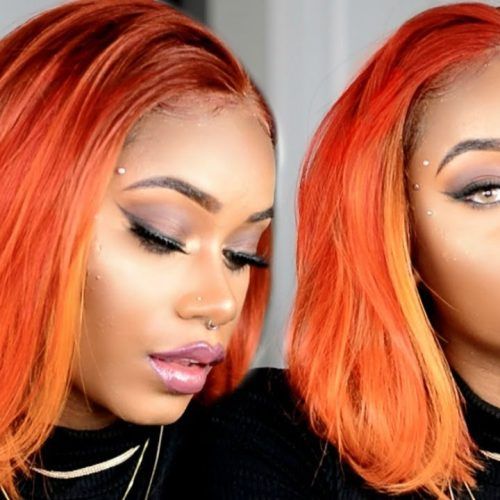 Burnt Orange Bob Hairstyles With Highlights (Photo 18 of 20)