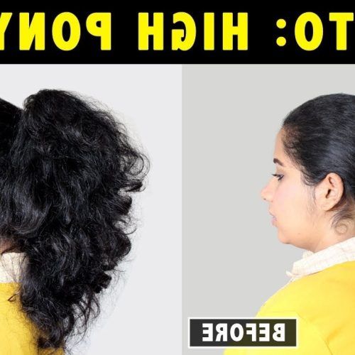 Easy High Pony Hairstyles For Curly Hair (Photo 2 of 20)