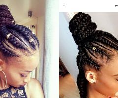 15 Collection of Feed-in Bun with Ghana Braids