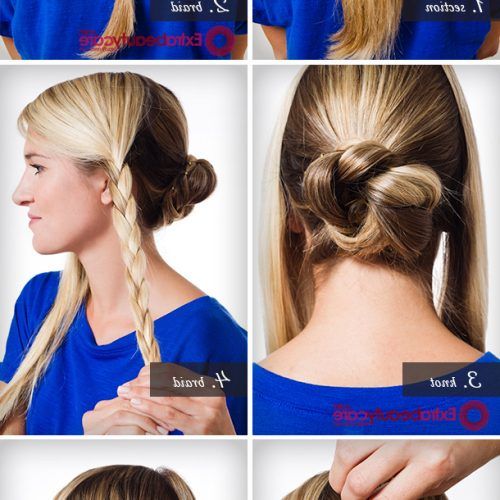 Triple Under Braid Hairstyles With A Bun (Photo 19 of 20)