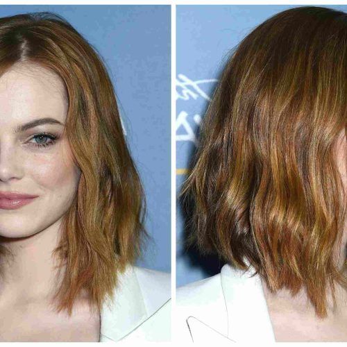 Middle Part And Medium Length Hairstyles (Photo 7 of 20)