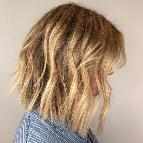 Choppy Blonde Bob Hairstyles With Messy Waves (Photo 16 of 20)