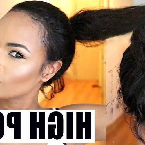 Tight High Ponytail Hairstyles With Fringes (Photo 16 of 20)