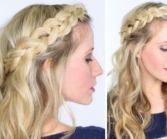 15 Inspirations Braided Crown with Loose Curls