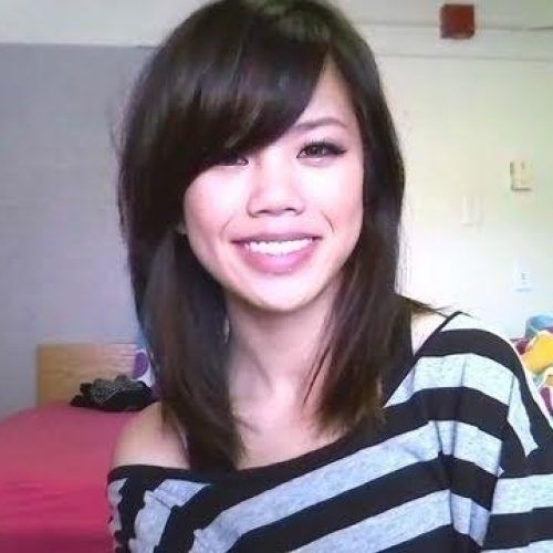 Asian Hairstyles With Side Bangs (Photo 14 of 20)