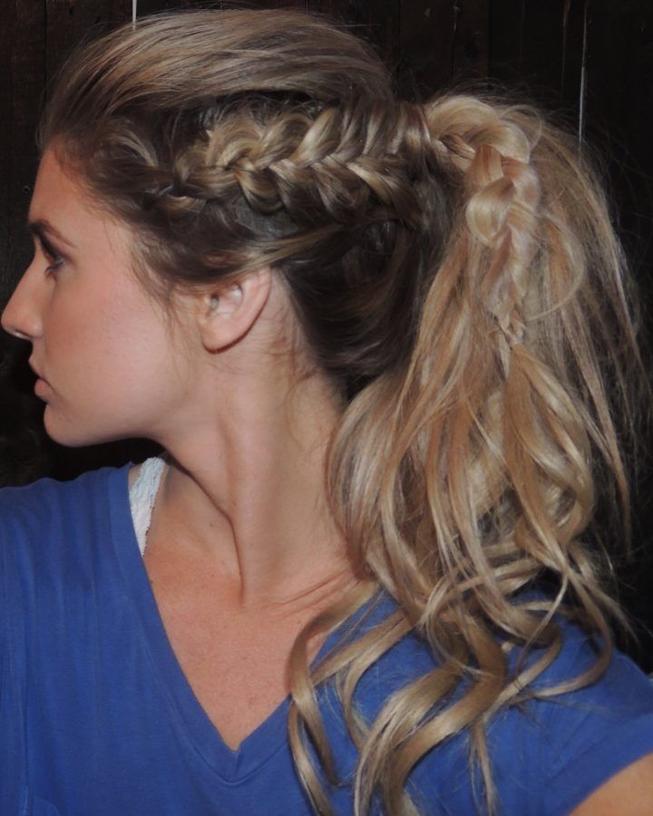 20 Collection of Messy Side Braided Ponytail Hairstyles