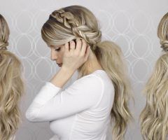 20 Best Collection of Messy Braid Ponytail Hairstyles