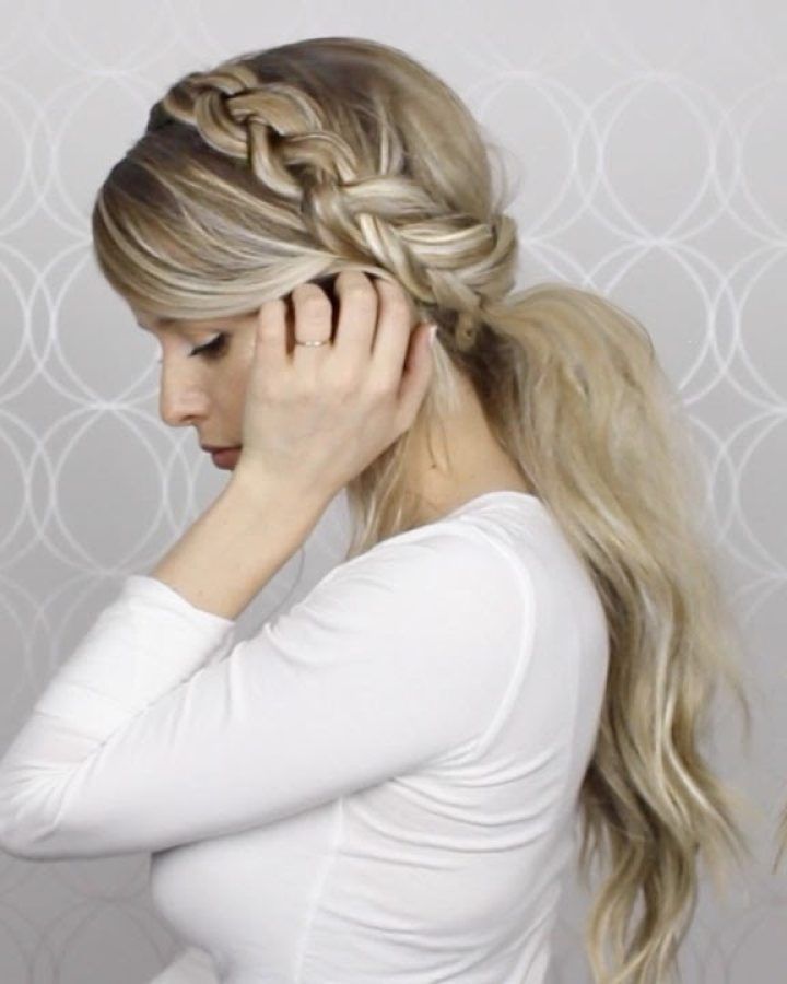 20 Best Collection of Messy Braid Ponytail Hairstyles