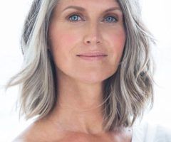 20 Ideas of Medium Hairstyles for Grey Haired Woman
