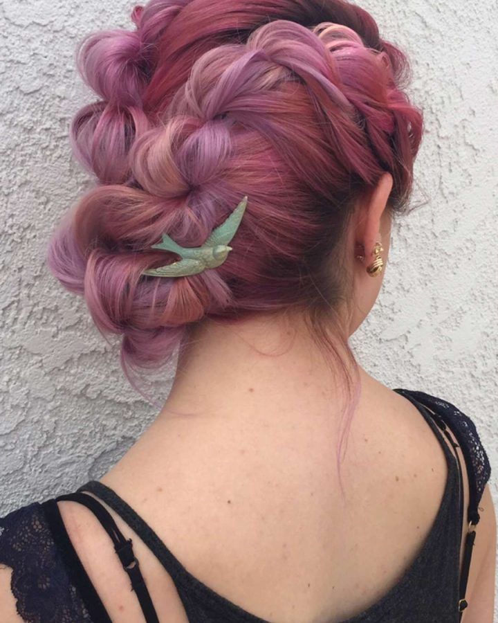 20 Inspirations Pastel Colored Updo Hairstyles with Rope Twist