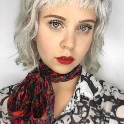 Messy, Wavy & Icy Blonde Bob Hairstyles (Photo 18 of 20)
