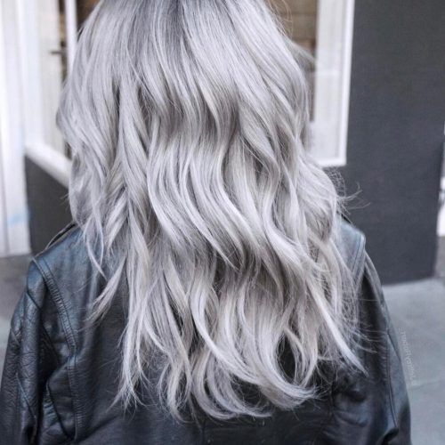 Loose Layers Hairstyles With Silver Highlights (Photo 5 of 20)