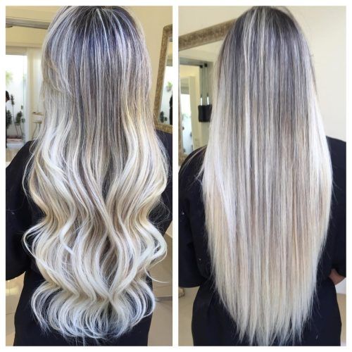 Grayscale Ombre Blonde Hairstyles (Photo 6 of 20)