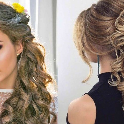 Wedding Guest Hairstyles For Long Curly Hair (Photo 12 of 15)