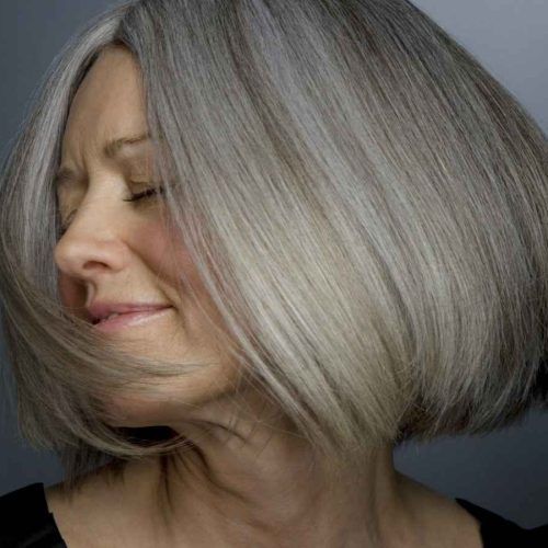 Medium Hairstyles For Grey Haired Woman (Photo 17 of 20)