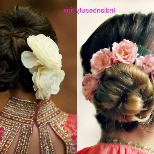Updo Hairstyles With Flowers (Photo 1 of 15)