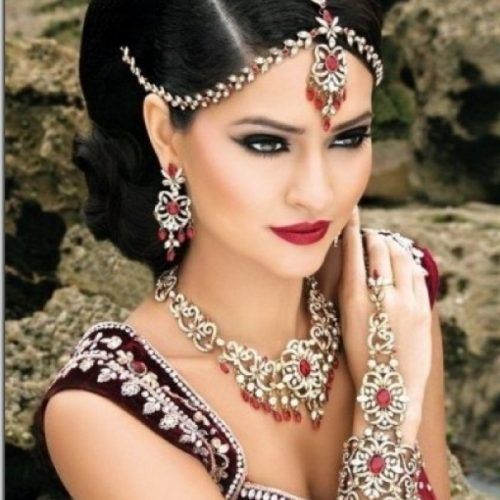 Wedding Hairstyles For Indian Bridesmaids (Photo 10 of 15)