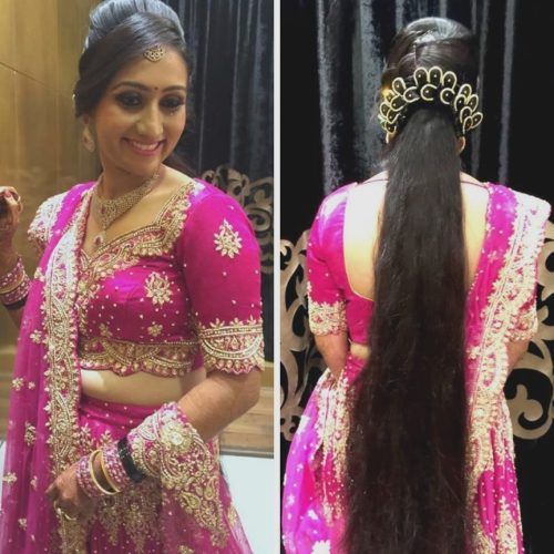 Wedding Reception Hairstyles For Indian Bride (Photo 15 of 15)