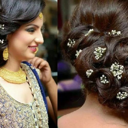 Indian Wedding Reception Hairstyles For Long Hair (Photo 5 of 15)