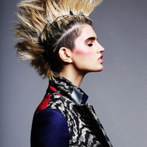 Punk-Rock Princess Faux Hawk Hairstyles (Photo 10 of 20)