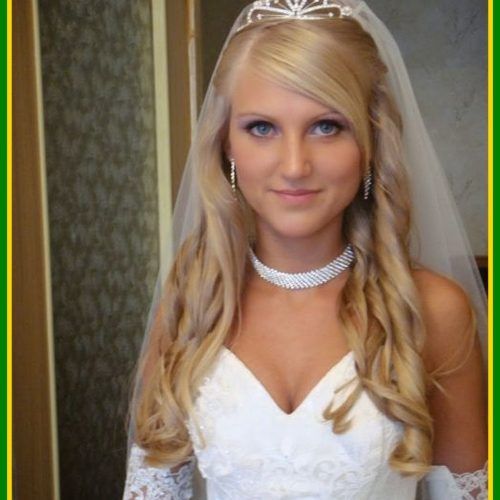 Wedding Hairstyles With Tiara And Veil (Photo 5 of 15)