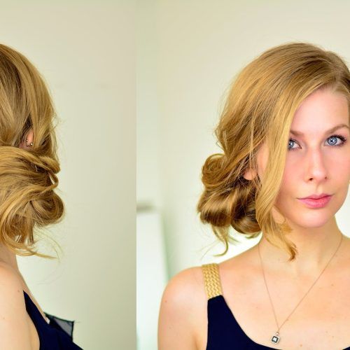 Side Bun Updo Hairstyles (Photo 14 of 15)