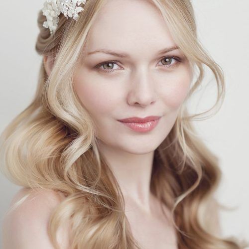 Accessorized Undone Waves Bridal Hairstyles (Photo 11 of 20)