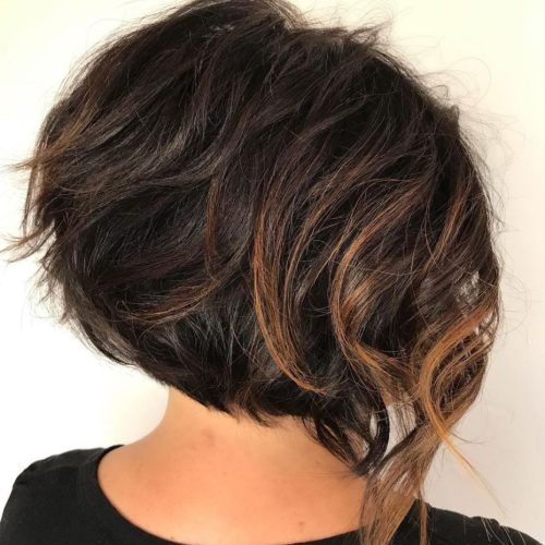 Messy Disconnected Brunette Bob Hairstyles (Photo 2 of 20)