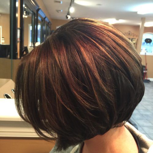 Straight Cut Bob Hairstyles With Layers And Subtle Highlights (Photo 18 of 20)