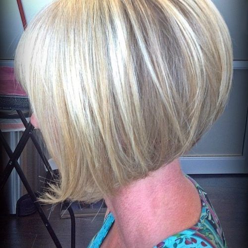 Stacked White Blonde Bob Hairstyles (Photo 12 of 20)