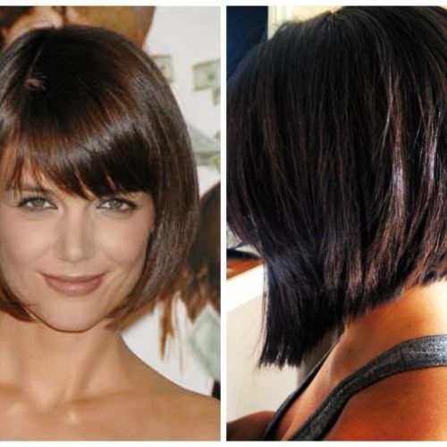 Short Tapered Bob Hairstyles With Long Bangs (Photo 3 of 20)
