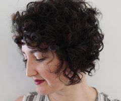 20 Ideas of Jaw-length Inverted Curly Brunette Bob Hairstyles