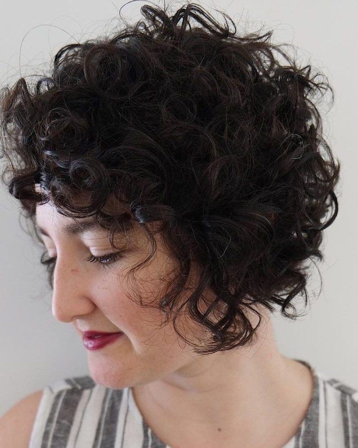 20 Ideas of Jaw-length Inverted Curly Brunette Bob Hairstyles