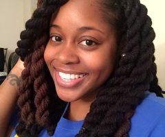 20 Inspirations Blue Twisted Yarn Braid Hairstyles for Layered Twists