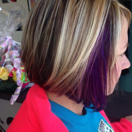 Extreme Angled Bob Haircuts With Pink Peek-A-Boos (Photo 3 of 20)