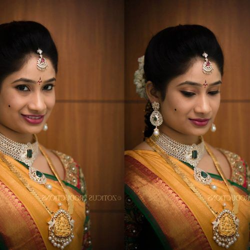 Wedding Reception Hairstyles For Indian Bride (Photo 11 of 15)