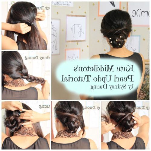 Pearl Bun Updo Hairstyles (Photo 4 of 20)