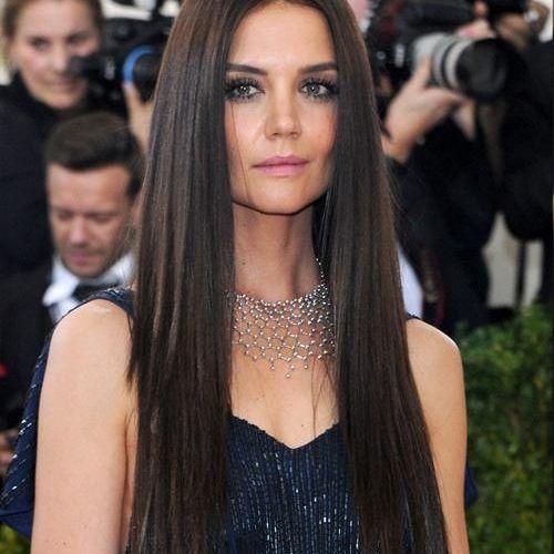 Katie Holmes Long Hairstyles (Photo 13 of 15)