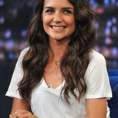 Katie Holmes Long Hairstyles (Photo 9 of 15)