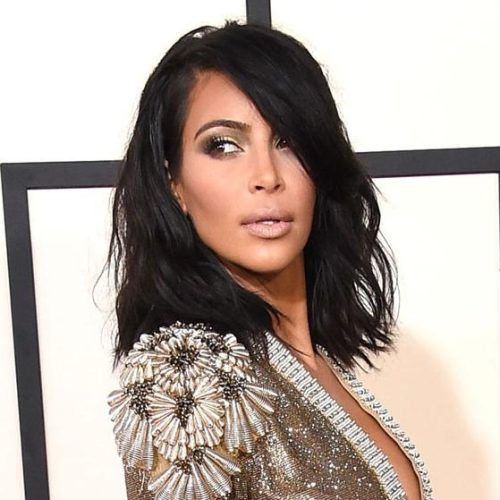 Long Bob Hairstyles Kim Kardashian (Photo 4 of 15)