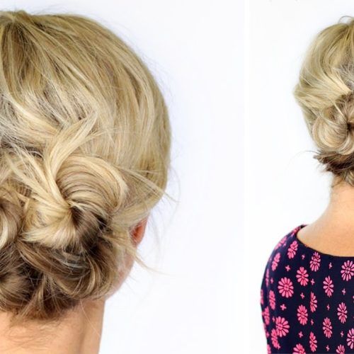 Quick Updos For Short Hair (Photo 3 of 15)